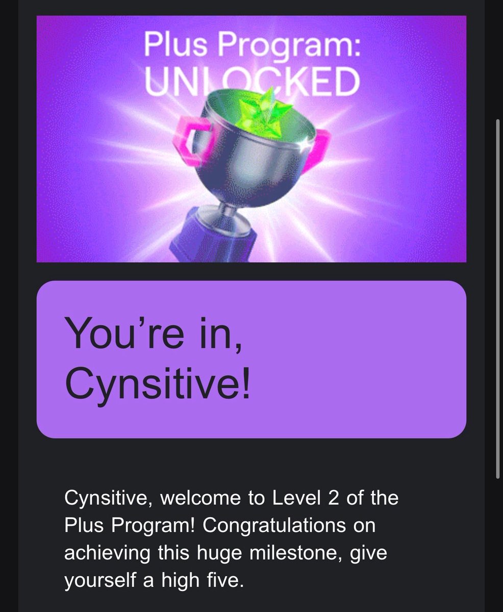 CynsitiveSZN's tweet photo. PLUS 2 UNLOCKED , YAY!!! @Twitch 

Thank you sm Cynmunity 🥹🫶 https://t.co/v22ZDvUiL6