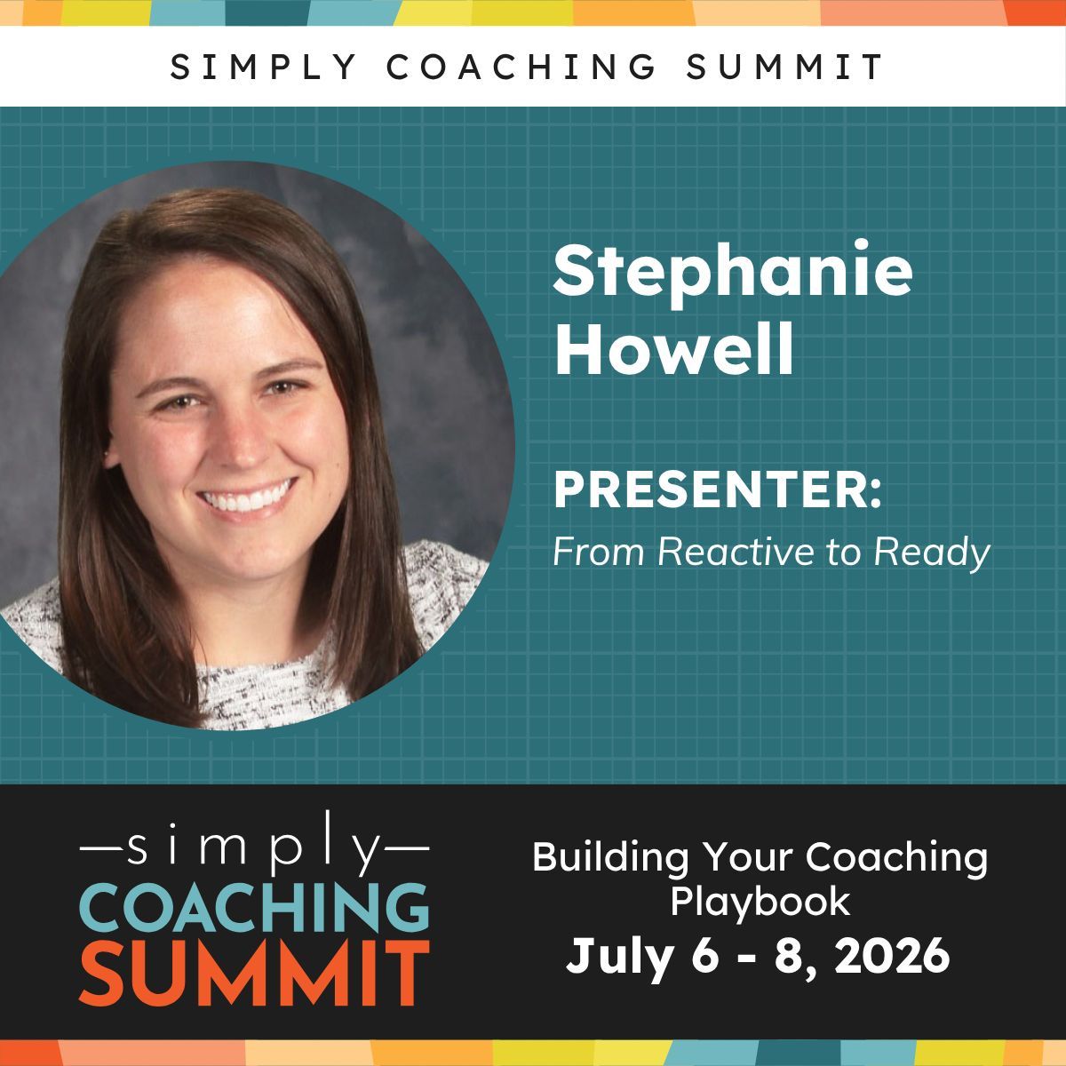 mrshowell24's tweet photo. I am excited to share that I will be speaking at the Simply Coaching Summit.
If you are an instructional coach or leader, this summit is designed to help you strengthen your coaching practice and build your coaching playbook.

Join us here → https://t.co/j4xoViS0I2 https://t.co/JWZnff7FrF