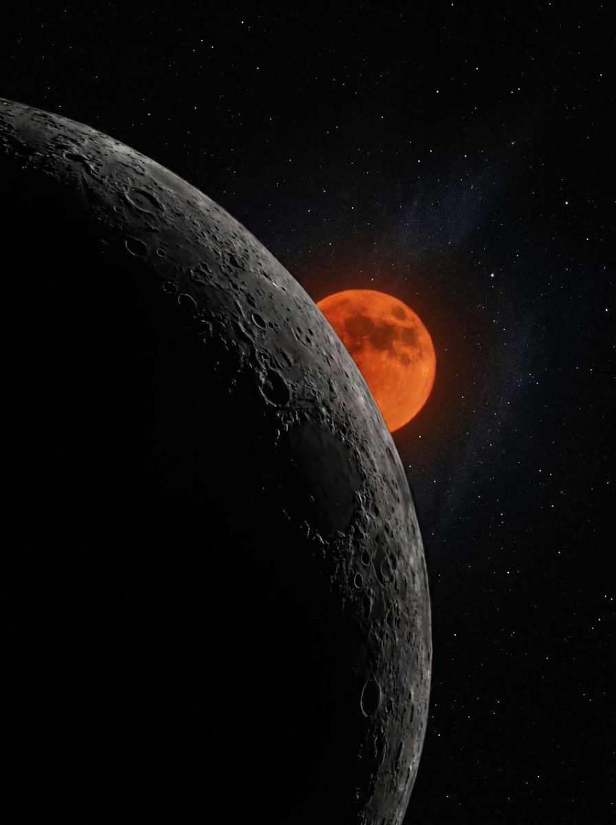 Physicsastronmy's tweet photo. Prepare for the Ultimate Celestial Showdown on May 31 2026 When the Mesmerizing Blue Moon Reveals an Hidden Astronomical Secret in the Deep Night Sky -- An exceptional star passage passing directly behind the glowing lunar disk provides skywatchers with a highly compelling incentive to peer upward after dusk. This magnificent event beautifully illustrates how a solitary cosmic alignment can showcase several profound chapters of authentic space drama.