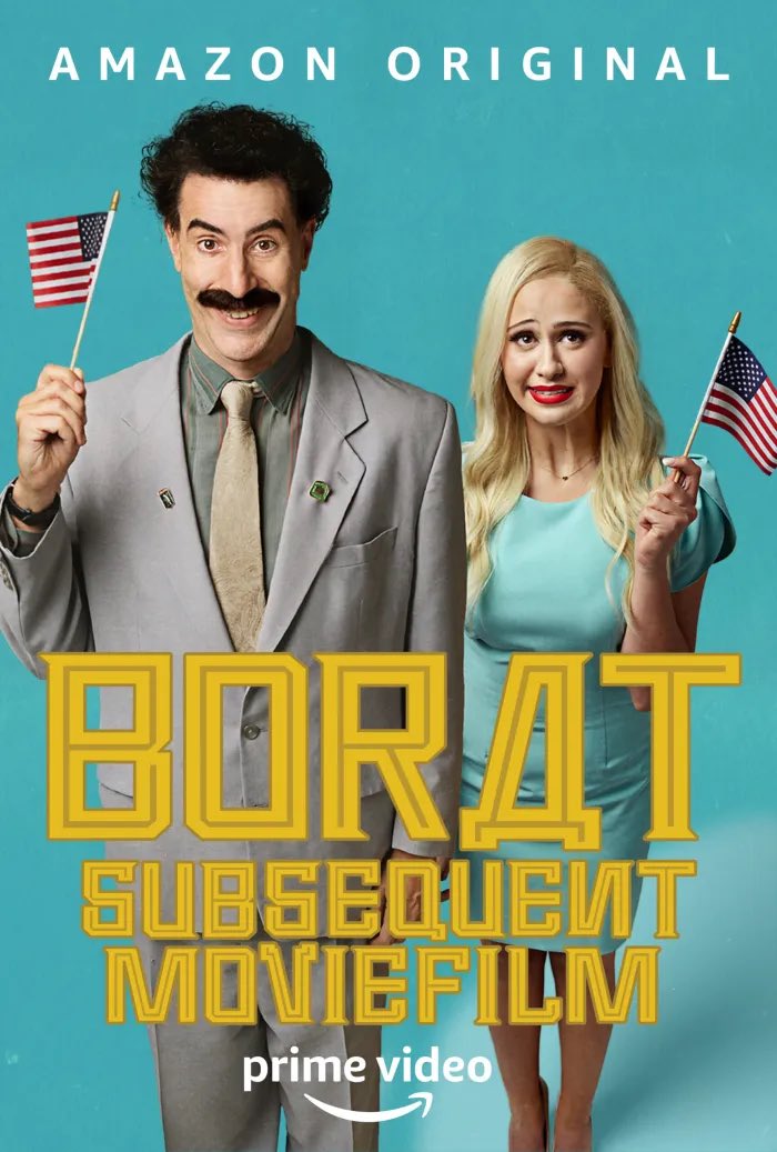 TLGR3D's tweet photo. Borat Subsequent Moviefilm
My thoughts are about the same on this one as the last one. I don’t know who these movies are for, but it’s not me. https://t.co/NVV3g3QjPm