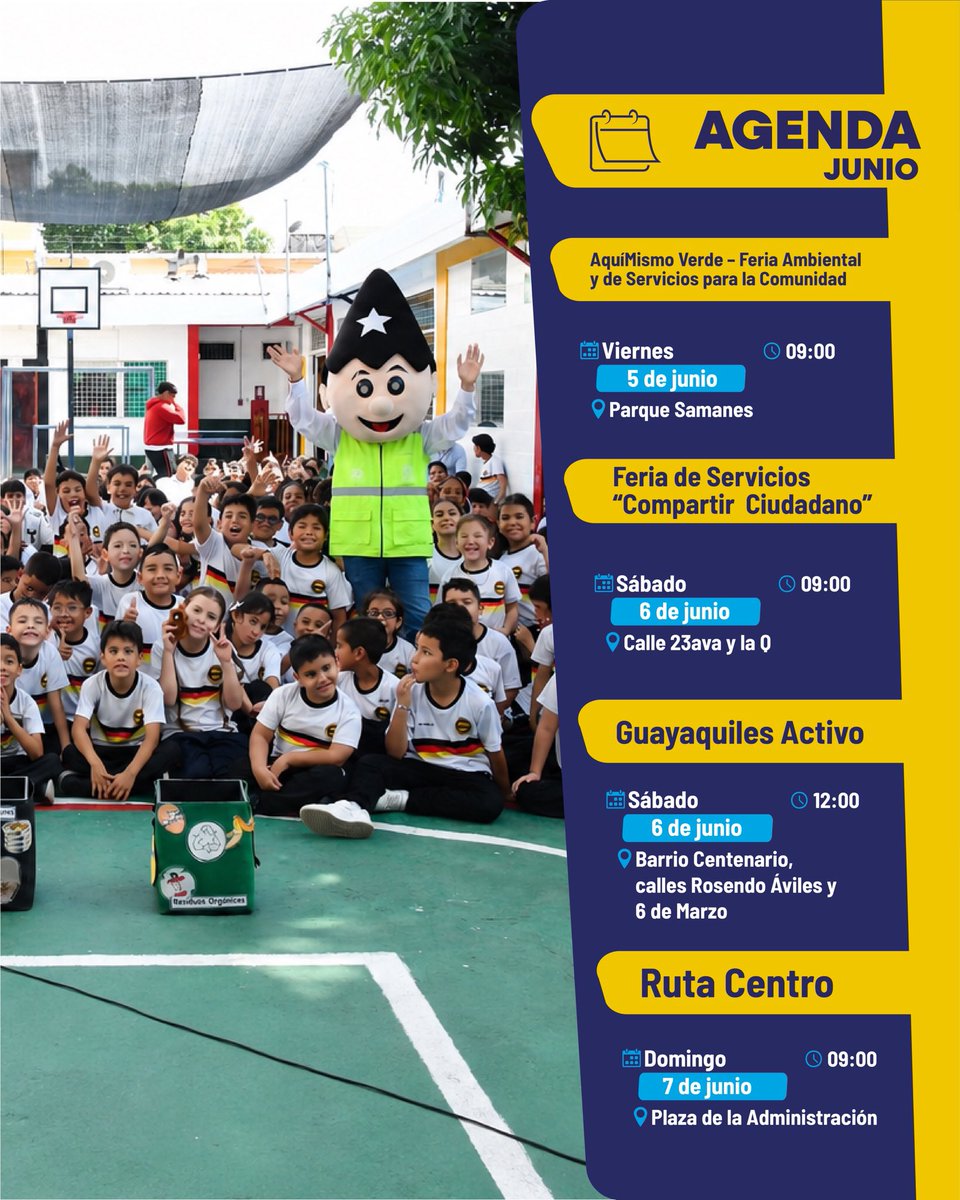 circular_ep's tweet photo. ♻️📍 Esta semana seguimos recorriendo la ciudad, acercando acciones sostenibles, reciclaje y participación ciudadana a más sectores de Guayaquil.

Cada acción suma a la construcción de una ciudad más limpia, consciente y comprometida con la economía circular.

#AsiSeHaceGuayaquil https://t.co/iWsWq40cod