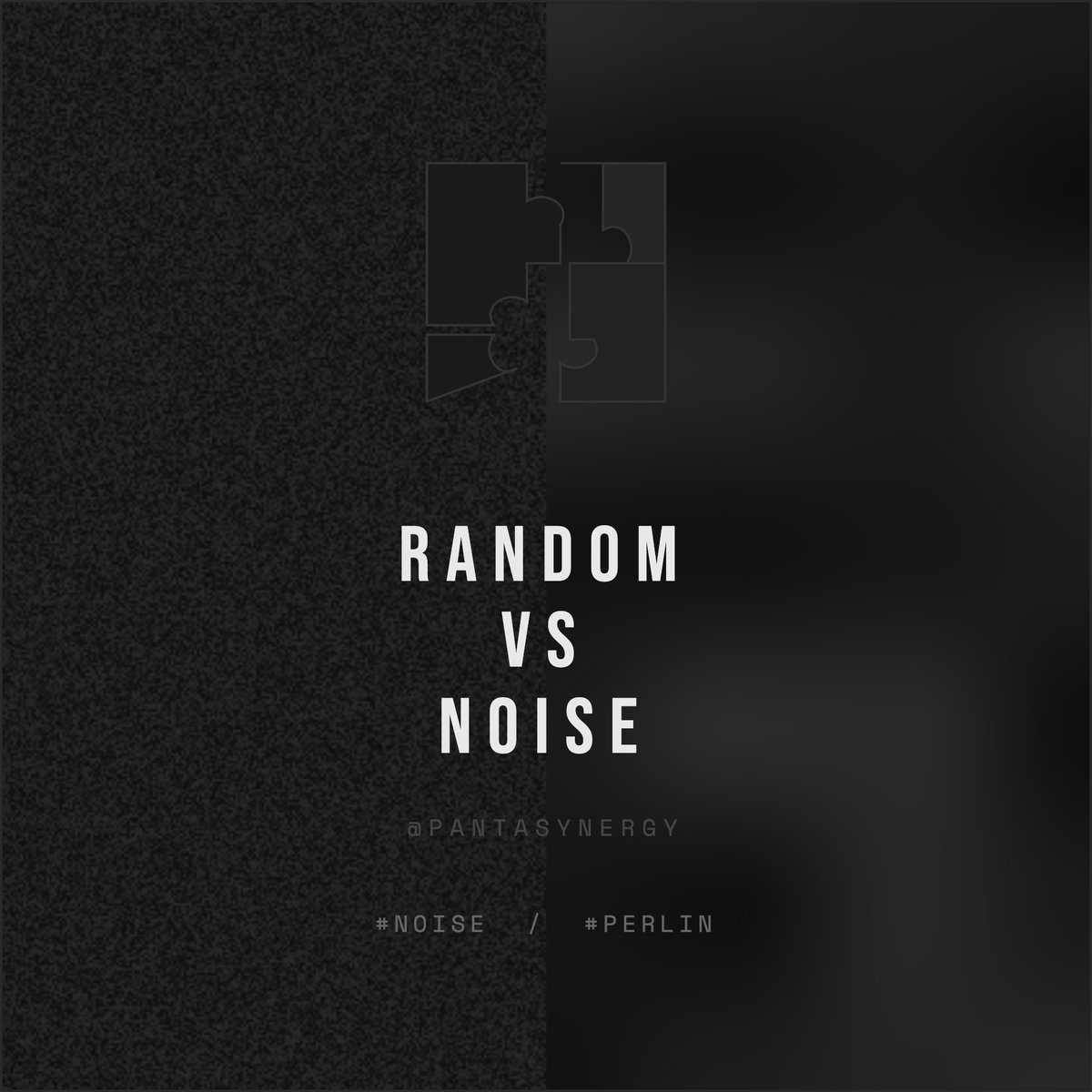 PantaSynergy's tweet photo. Random vs Perlin Noise https://t.co/Ftl8rh8Qnc