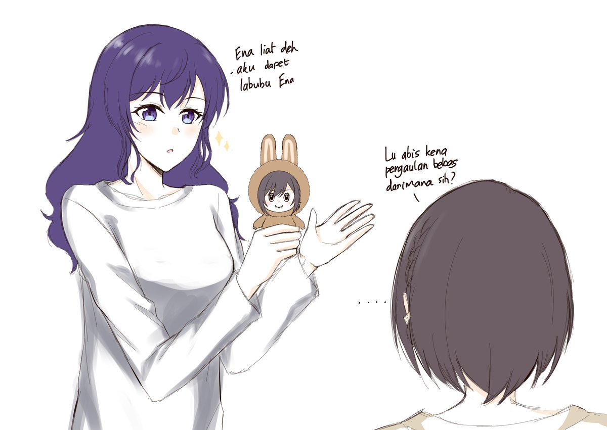 chikinprpr's tweet photo. ❄️: Ena look. I got an Ena labubu
🎨: What kind of people have you been hanging out with....

#まふえな #prsk_gl https://t.co/Ue6XOmPMsk