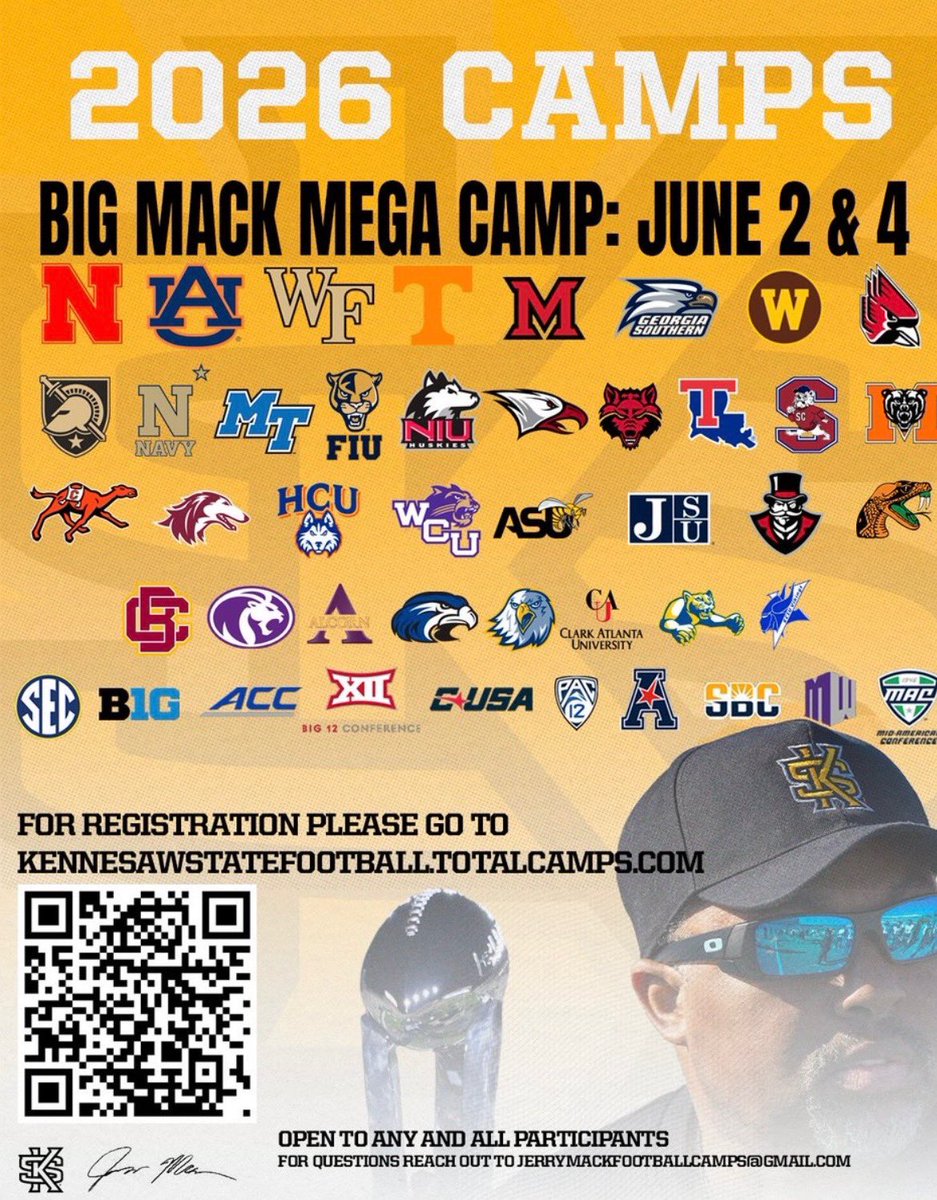 RomanBenefield's tweet photo. Can’t wait to meet the coaches, learn, and compete on June 4th!!!
@Coach_BWatkins @PisgahFootball @Mitch_Militello @CoachJGordo @Coach_Worley @CoachIvinJasper @CoachHalzle @_CoachGThomas @QBHitList @247recruiting @RustyMansell_ @RecruitGeorgia @On3 @JRichterNCSA @QBC_Atlanta https://t.co/jMgqlXUMGT