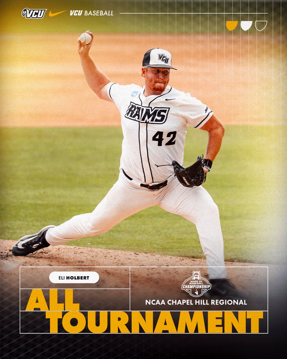 VCUBaseball's tweet photo. Nate Kirkpatrick &amp; Eli Holbert have been named to the Chapel Hill Regional All-Tournament Team👏

@2NKirkpatrick | @HolbertEli | #LetsGoVCU https://t.co/JcJEUqvuwi