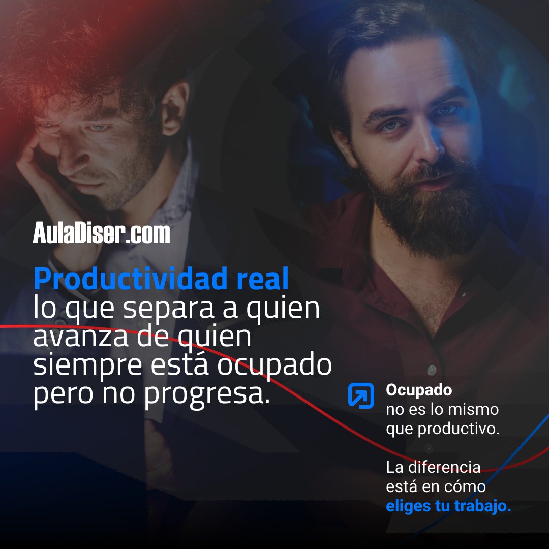 AulaDiser's tweet photo. La productividad no se mide por horas trabajadas ni por cantidad de tareas. Se mide por el impacto de tus decisiones y cómo proteges tu tiempo y energía. Los profesionales de alto rendimiento priorizan lo que genera más valor.

#Productividad #TimeManagement #Performance #Work https://t.co/dIA1F3zGFr