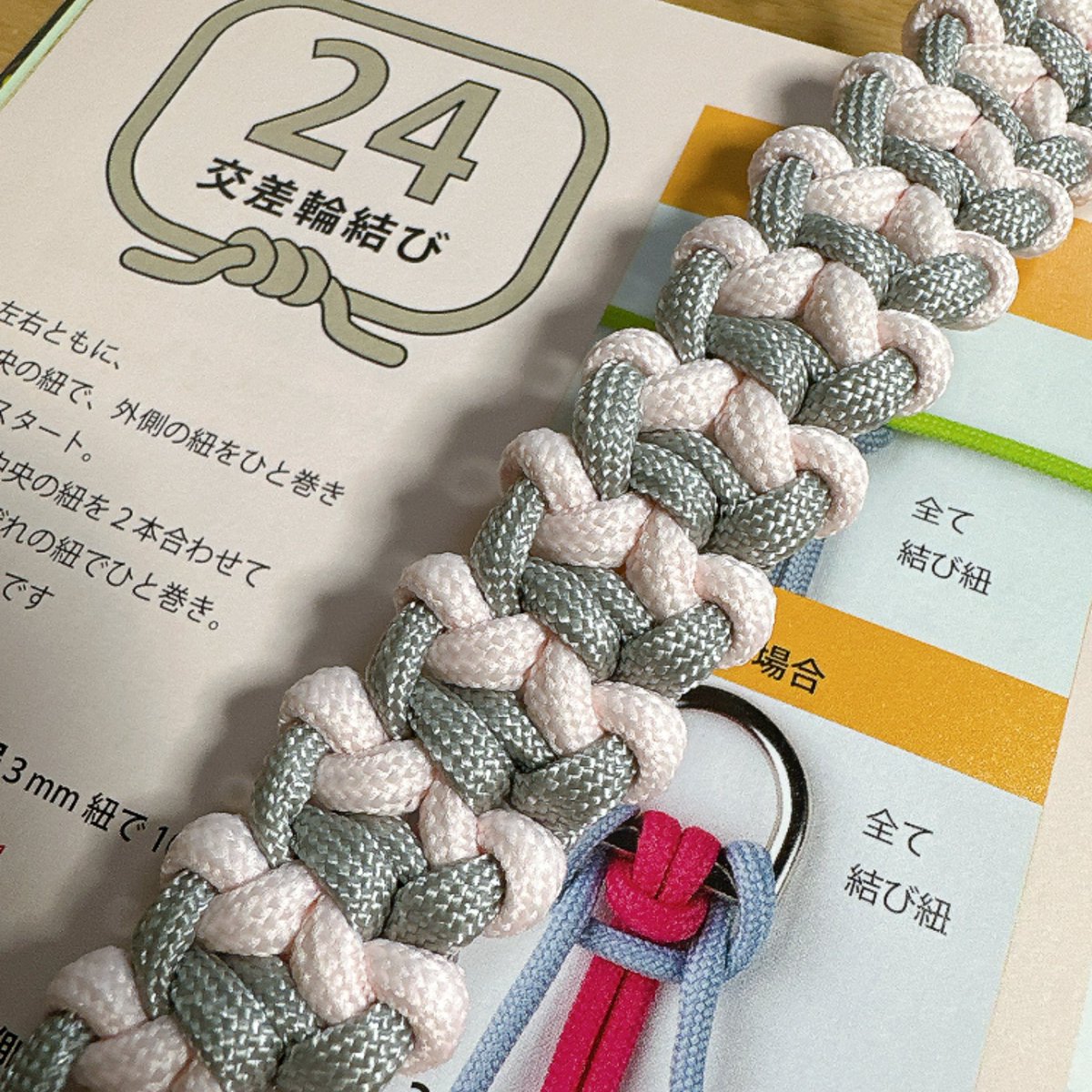 aibee03org's tweet photo. 読了とも違うけれど、ここ数ヶ月パラコードにはまり、Instagramとかの動画を参考に色々作って見てたんだけど、やっぱり一冊あると整理されるかなと購入してみた｡

#読了　#パラコードワークス https://t.co/h0wsZlmbso