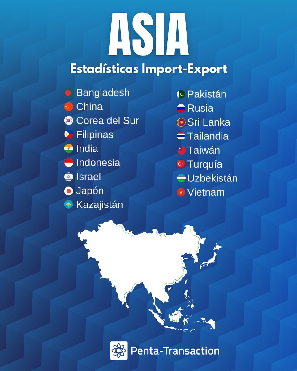 PTransaction's tweet photo. 👉 𝘈𝘴𝘪𝘢 𝘦𝘯 @PTransaction 

🌏 Información de exportaciones e importaciones de una de las principales zonas de comercio exterior.

➡️ Solicitar DEMO gratis: https://t.co/Tvl1Lp1TkK https://t.co/1DPQLY4f9w