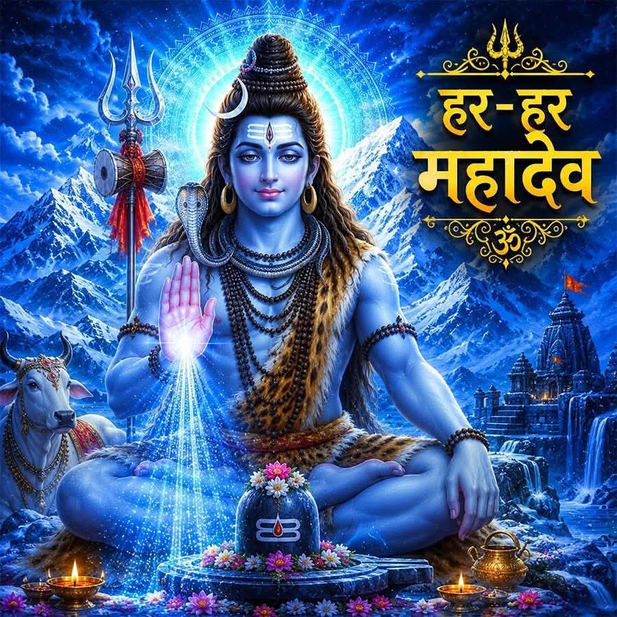 blbhardwaj's tweet photo. 🔱🔱#बम_बम_भोलेनाथ 🔱🔱 
💢ॐ त्र्यम्बकं यजामहे सुगन्धिं पुष्टिवर्धनम् 
उर्वारुकमिव बन्धनान्मृत्योर्मुक्षीय माऽमृतात्💢
🔱#ॐ_शिवाय_नमस्तुभ्यं 🔱
🌹#ॐ_श्री_गौरी_शंकराय_नमः 🌹
🌹#ॐ_नम_शिवाय 🌹
🙏#शुभ_प्रभात_वंदन 🙏
शिव भोलेनाथ आप सभी की मनोकामना पूर्ण करे 💢🚩 
🌹❤️शुभ सोमवार ❤️🌹 https://t.co/XyaUvUprcz