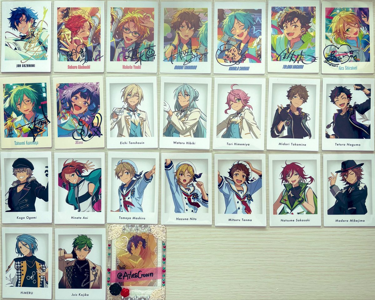 AilesCrown's tweet photo. 【交換】 あんスタ 10周年 10th ぱしゃっつ 特典

譲) 
画像参照

求)9周年
優→ 英智
緩→渉､桃李､弓弦､翠
各1枚ずつ

2〜郵送にて交換希望になります。
検索からでもお気軽にお声掛けください😌
宜しくお願い致します！ https://t.co/Fiktpqq1tq