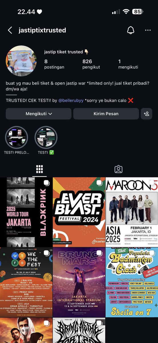 resyrstn's tweet photo. #pleasedoyourmagic 
Adakah yg kenal orang ini ? Dia bawa kabur uang tiket konser saya sampe skrg gaada itikad baik buat refund ! 
Dan gabisa di hubungi tapi ga diblokir . Cuma wa ku smua sosmednya didiemin aja gitu
#belleruby #teamrrq #rrq https://t.co/RqjLp3TpIC