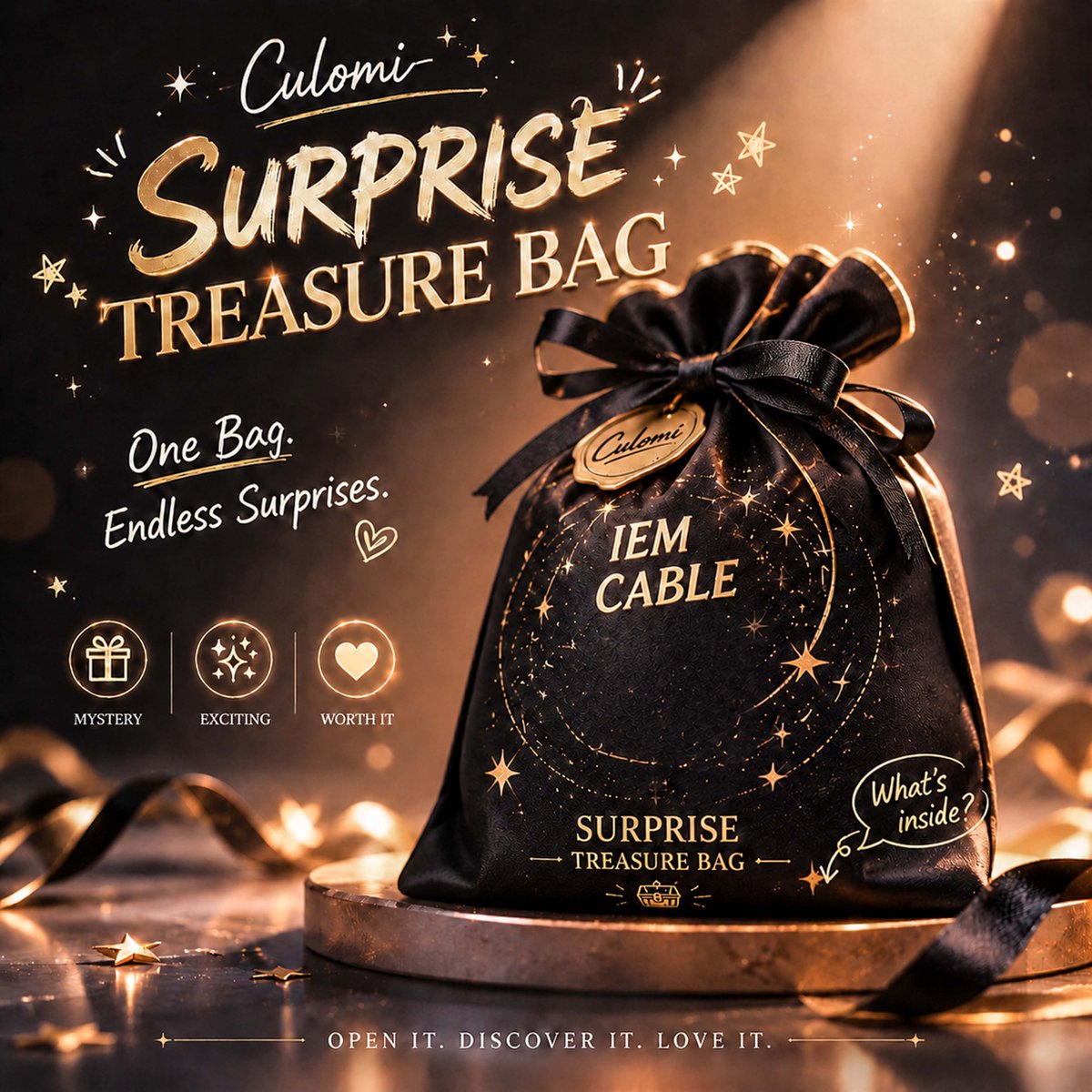 CulemiAudio's tweet photo. Culemi-Surprise Treasure Bagが販売中です🪐
素敵な商品を見逃さないでください😆
🚀割引コード：CULEMISTBA
🔗https://t.co/BiTBdX2nlG https://t.co/BLNx3903nH