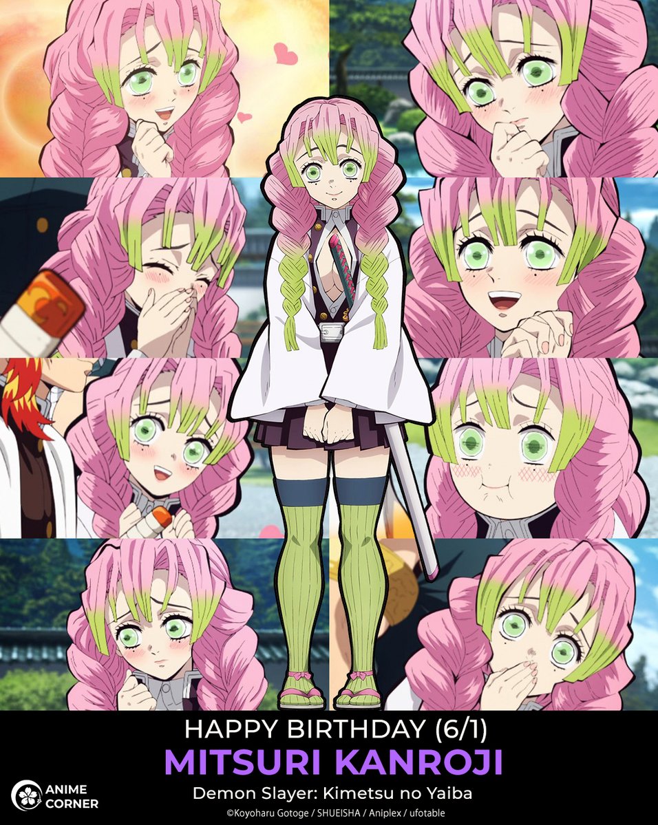 animecorner_ac's tweet photo. Happy birthday to the beautiful and strong Love Hashira, Mitsuri Kanroji! ❤️😍🎉

CV (JP): Kana Hanazawa
CV (EN): Kira Buckland
Anime: Demon Slayer: Kimetsu no Yaiba https://t.co/JdyVURtoEL