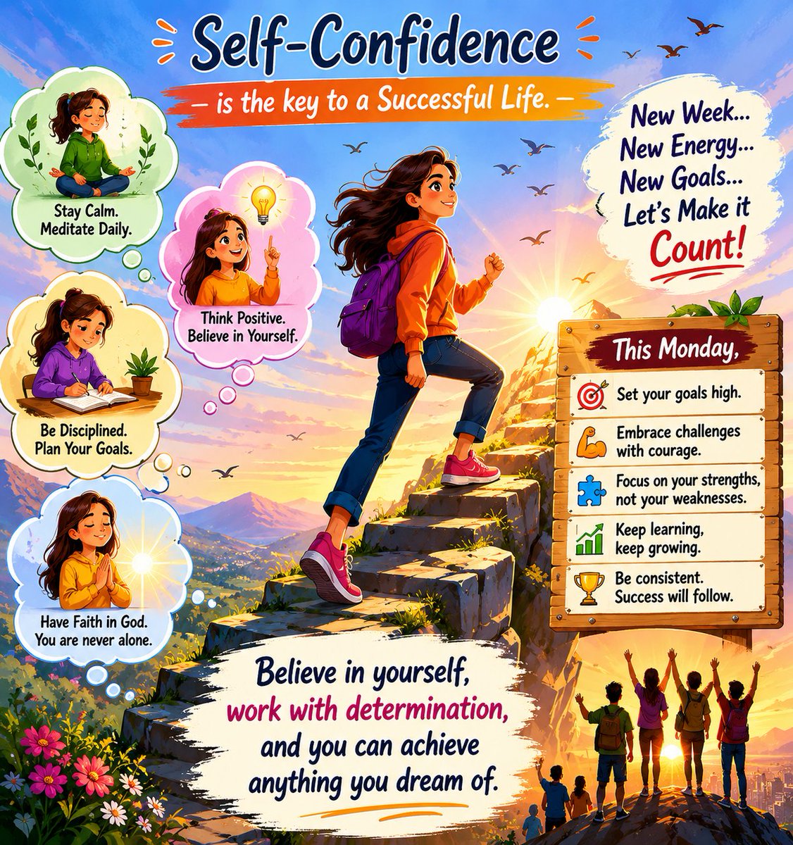 JiyaArora_777's tweet photo. There are #MondayMotivation provided by Saint Gurmeet Ram Rahim Ji to millions of Dera Sacha Sauda followers, adapting which life has changed drastically for them, like including meditation in our daily routine to bring positivity and #BoostYourConfidence https://t.co/V4Eh2MUiBC