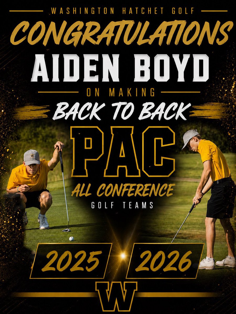 AidenBoyd1408's tweet photo. Proud to have earned back to back @PocketAthletics All conference honors! Ready for the biggest week of the season ahead!!! Let’s get to work! @HatchetGolf @indianahsgolf https://t.co/foQO561YON