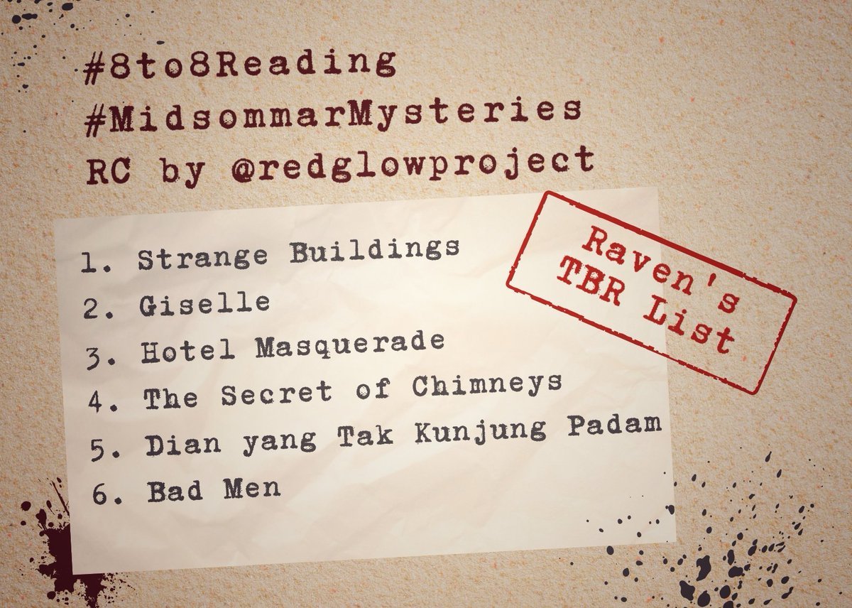coffeewing's tweet photo. 🧵 Ready for #8to8Reading #MidsommarMysteries —hosted by @redglowproject, 1-30 June 2026 

                          🕵🏻‍♀️🕵🏾‍♂️ 🚨 🪡 https://t.co/MpsJqMD5p4