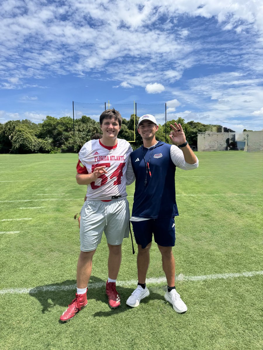 Pippin_Athlete's tweet photo. Had a great camp at the beautiful FAU! Strong performance in punt and short snap competition. Great to see @KornblueKicking at the camp. Thank you @CoachSchov for an invite and a chance to compete. @HKA_Tanalski @moorepete18 @KornblueSnappin @HerndonFtbl @PrepRedzoneVA @OffTheUprights0 @CoachPippinx2