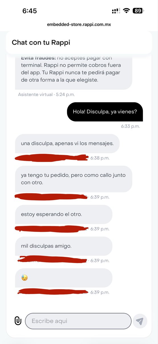 altdero14's tweet photo. @RappiMexico Ayer se tardaron en traerme mi comida, el repartidor traía 3 pedidos además del mío, ni sabía cuál era el mío, hoy vuelvo a pedir y me llevo esta sorpresa, o sea, ya es una práctica común de tus repartidores, con razón siempre llegan tarde, la comida batida y fría https://t.co/tyLwjt8Ex8
