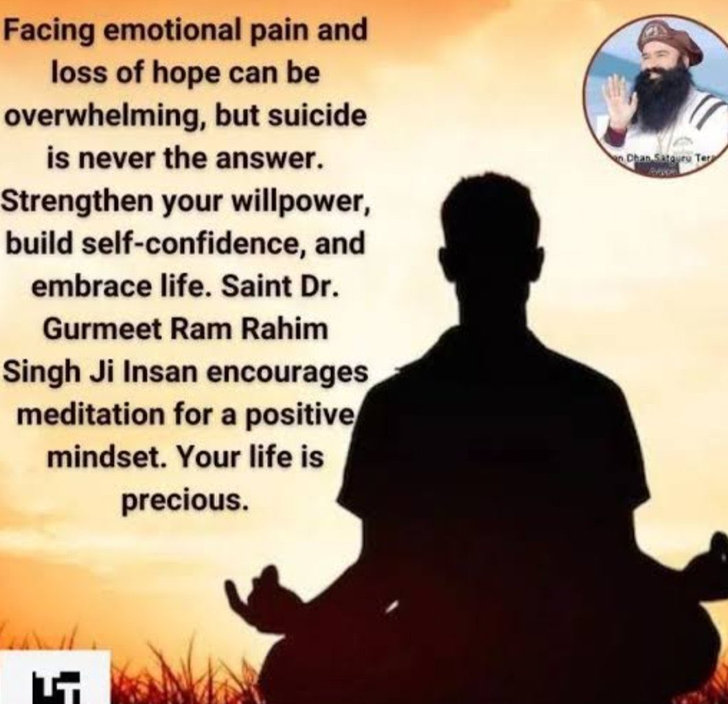 Ruby02896599's tweet photo. Self-confidence is the greatest key to success. Saint Gurmeet Ram Rahim Ji states that through continuous meditation, your inner strength reaches new heights, leading to success in every noble endeavor.
#MondayMotivation
#BoostYourConfidence https://t.co/DV7KAsKvZ7
