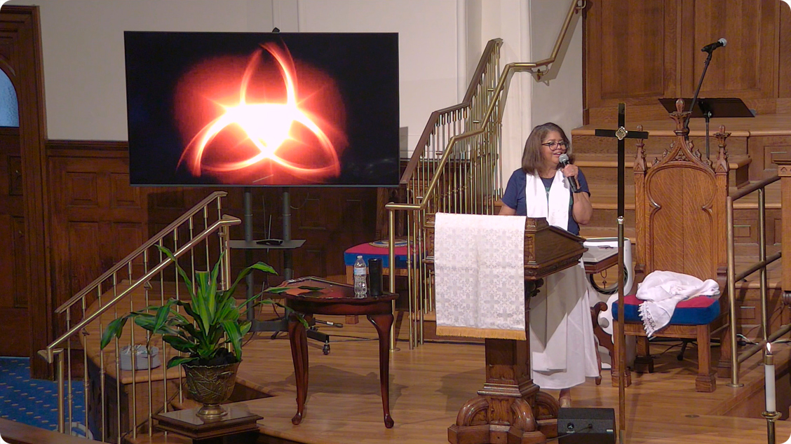 AtlantaFirstUMC's tweet photo. “The Dance of Love!”  -  The worship videos and sermon podcast for yesterday's service are now online! Rev. Dr. Jacqui Rose-Tucker preached on this Trinity Sunday, looking at the three-in-one nature of God. - https://t.co/MGlo1BvtMy https://t.co/YvWAm042jy