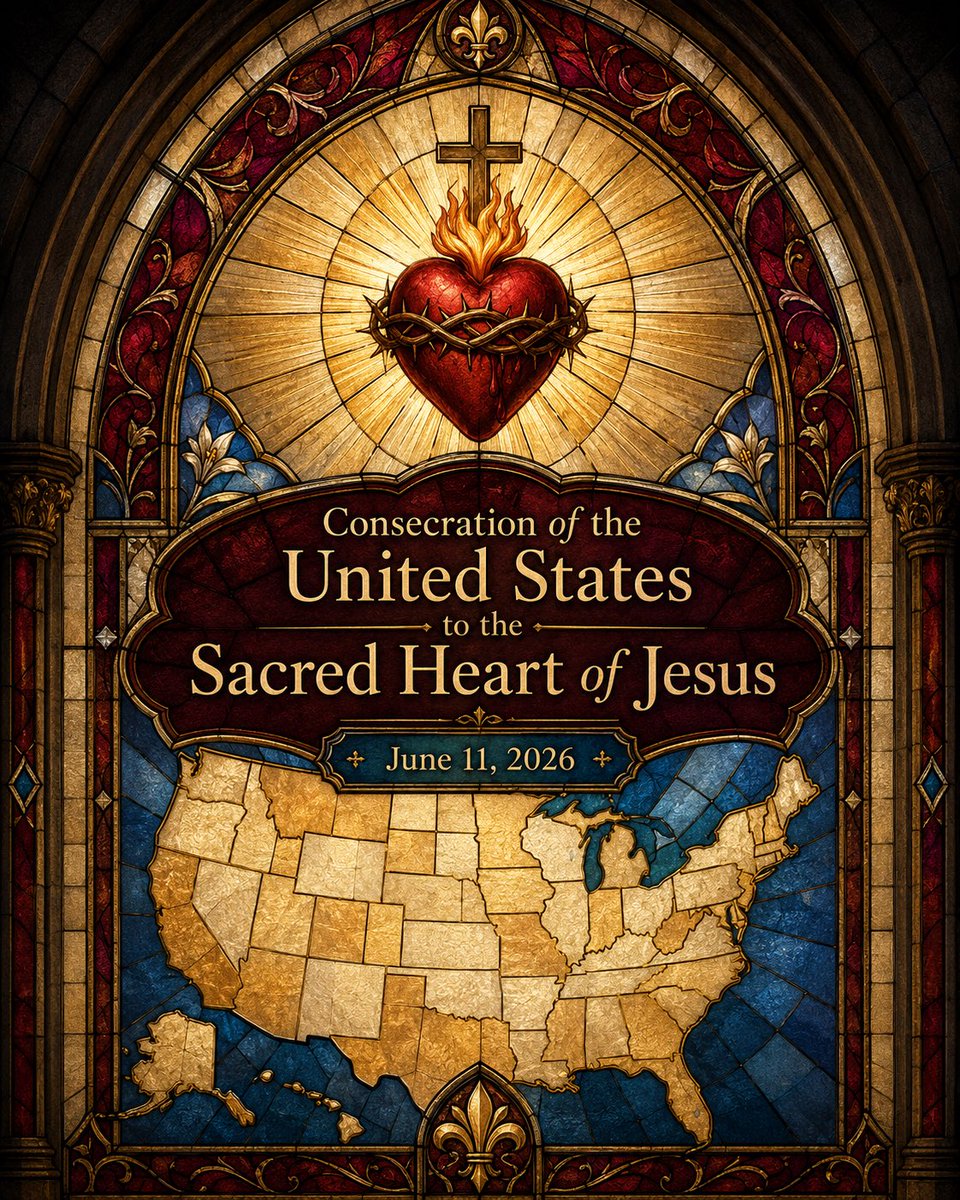 JessBarbeiro's tweet photo. June begins under the sign of the Sacred Heart. ❤️‍🔥

As the United States prepares for consecration to the Sacred Heart of Jesus, may our nation, our homes, and our own hearts be entrusted again to Christ.

Sacred Heart of Jesus, have mercy on us. 

#SacredHeartOfJesus #catholic #CatholicX #Catholictwitter #GodBlessAmerica
