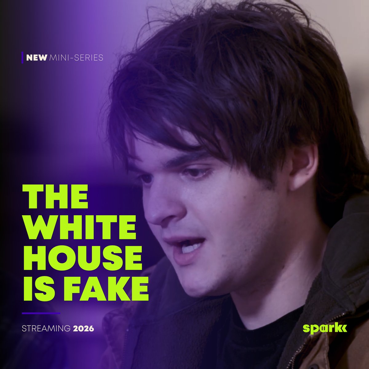 sparkktv's tweet photo. π¨ OFFICIAL TRAILER π¨
A mysterious poster leads Nelson Conrad into a hidden conspiracy.
The White House Is Fake
βΆοΈ https://t.co/YWL1GWlXyq
7-Part Mini-Series.
Part of Sparkk TV Firsts.
Streaming 2026.
#TheWhiteHouseIsFake #SparkkTVFirsts #StreamIndependent https://t.co/paNDO7S8Nt