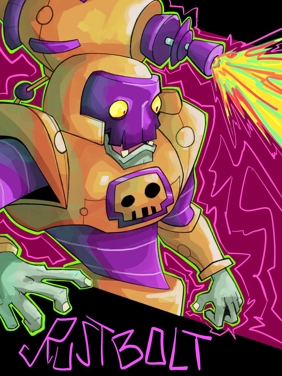 GlutoART's tweet photo. Loose screws? Wrong name, it’s Rustbolt! https://t.co/7JMIBPoIw8