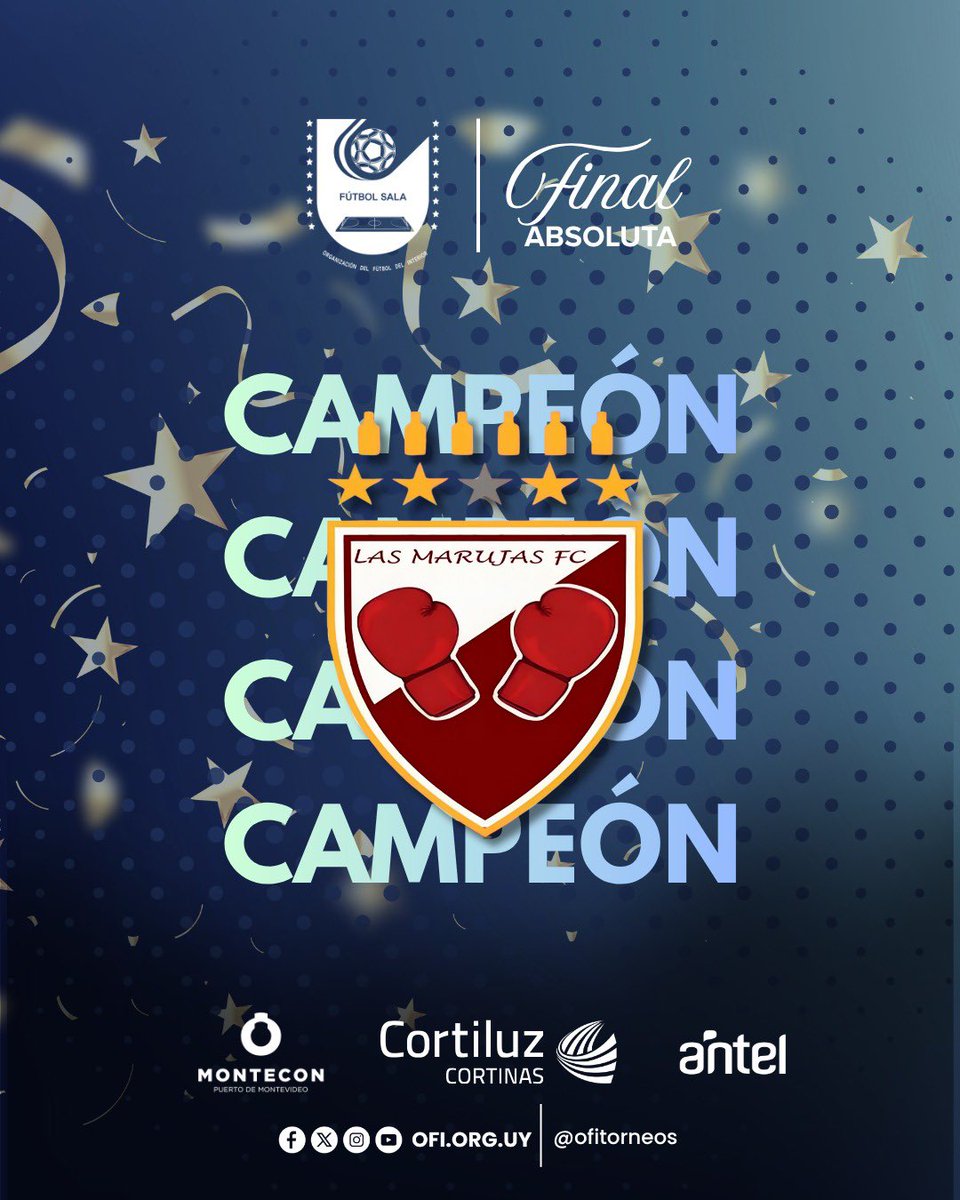 OFItorneos's tweet photo. Hay nuevo monarca π
Las Marujas de San JosΓ© se quedΓ³ con la 3Βͺ ediciΓ³n de la Copa Nacional de Clubes de FΓΊtbol Sala Masculina.
#OFITorneos https://t.co/BFxZeMCDNL