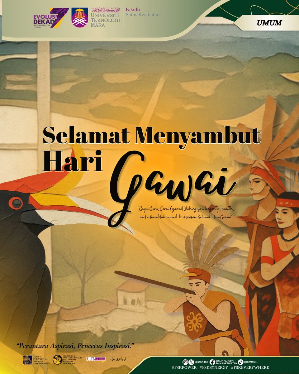 SMF_FSK's tweet photo. ISNIN | 1 JUN | UMUM

Assalamualaikum W.B.T
Salam Sejahtera
Salam UiTM Di Hatiku.

[SELAMAT MENYAMBUT HARI GAWAI] https://t.co/tc3B9bVL4D