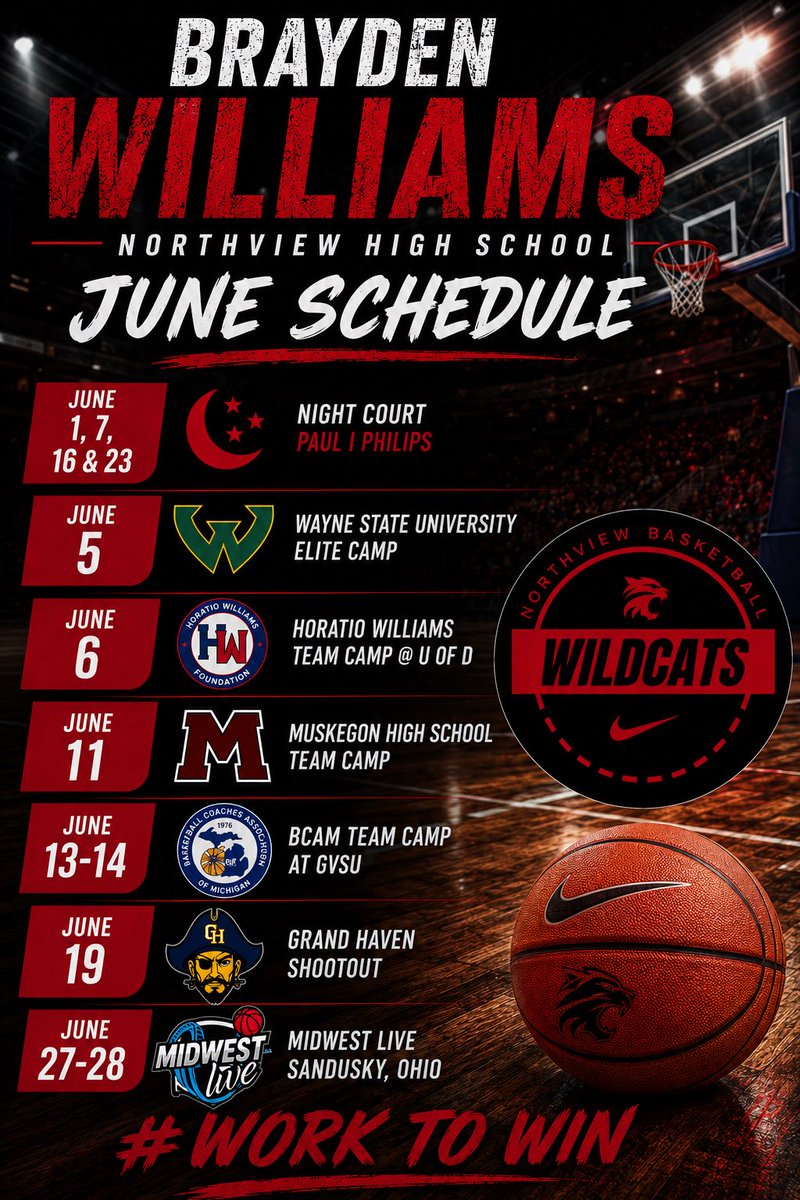 BraydenBmoney1's tweet photo. My June Summer Ball schedule#worktowin https://t.co/VeYTY63sQn