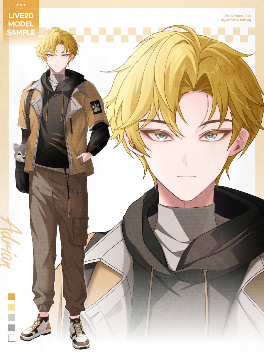 Yuno_Factory's tweet photo. Live2D 샘플 남캐 모델 작업했습니다!
(※ AI 학습 금지 필터를 적용한 이미지입니다)
👇 버츄얼 일러스트 제작 의뢰는 아트머그로 문의주세요!
https://t.co/P1IOLlTmNS
#버츄얼 #Vtuber #Live2DModel #VtuberModel https://t.co/Otd4ejousq