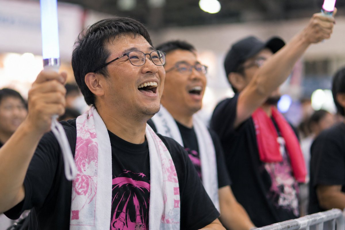 sanada_eventer's tweet photo. One thing that surprised me after producing anime events:
The biggest spenders are often not teenagers.
They're adults in their 30s, 40s and 50s. https://t.co/9dSrg5GATy