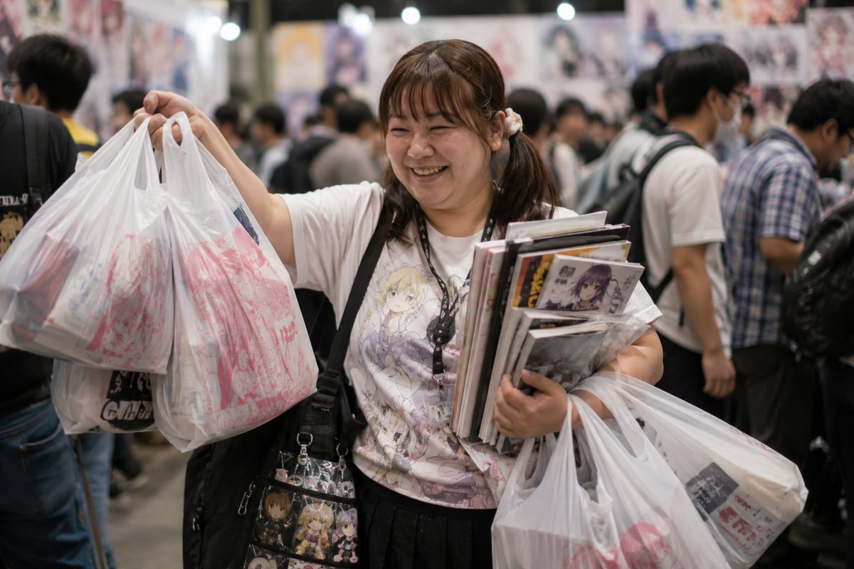 sanada_eventer's tweet photo. One thing that surprised me after producing anime events:
The biggest spenders are often not teenagers.
They're adults in their 30s, 40s and 50s. https://t.co/9dSrg5GATy