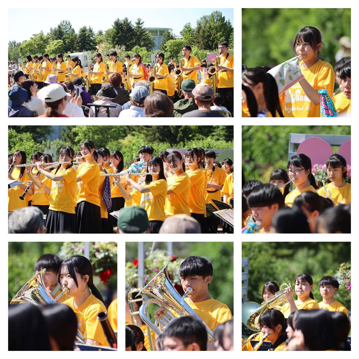 shiroishi_brass's tweet photo. 2026さっぽろライラック祭り
5/31(日)14:30〜
川下会場

この日は川下公園コンサートに出演させていただきました！

天候にも恵まれ、たいへん多くの方々にご観覧いただきました

暑い中、沢山のあたたかなご声援をいただきありがとうございました！

#川下公園
#札幌白石高校吹奏楽部
#ライラック祭り https://t.co/KcUfEOYD6p
