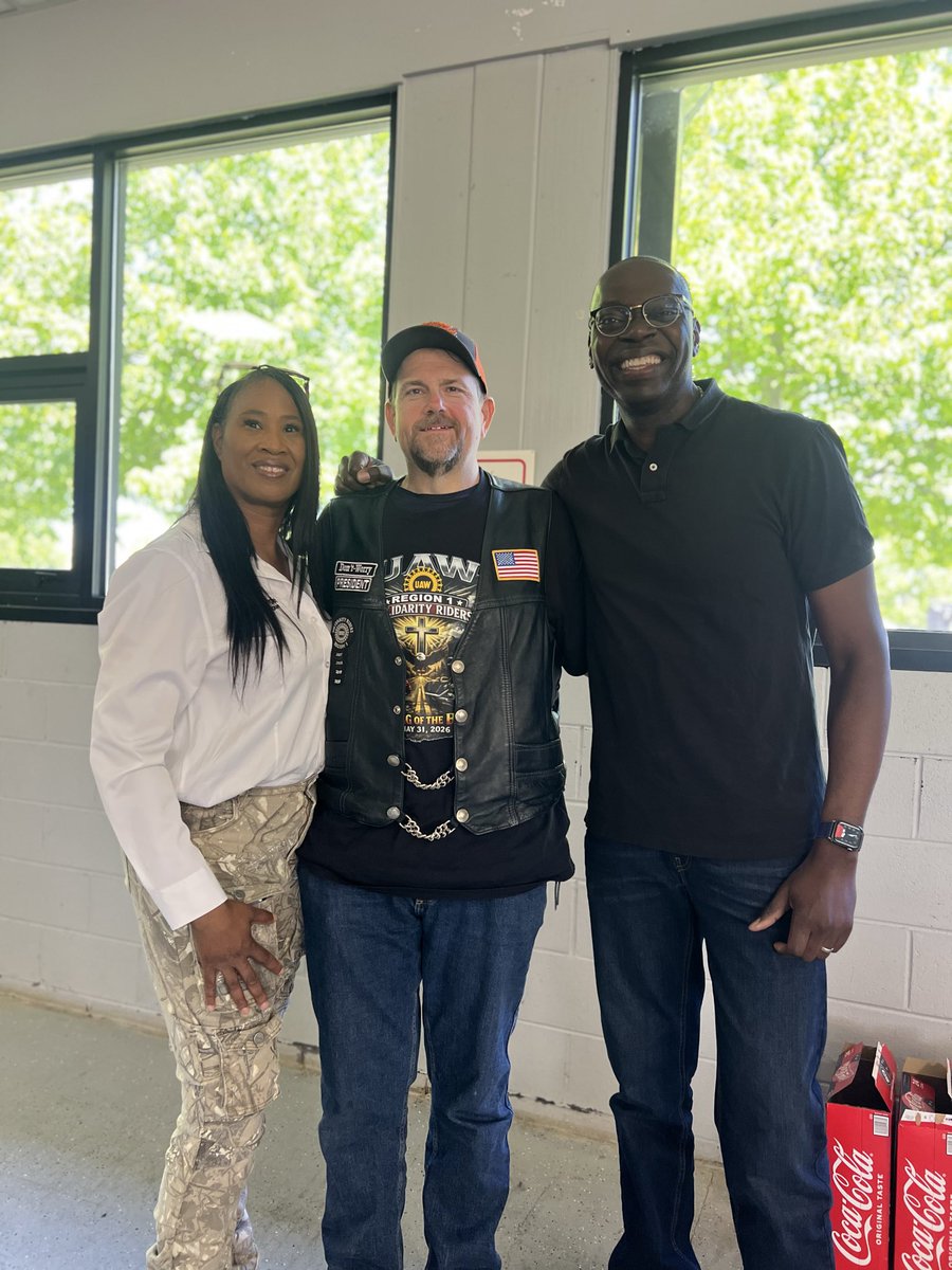 garlin's tweet photo. Proud to #StandTALL with UAW Region 1 at today's Blessing of the Bikes. 🏍️ As your next Secretary of State, I'll make sure the SOS office works for Michigan's bikers, from titles and registrations to motorcycle endorsements and licenses. The open road starts at the Secretary of State’s office, and I'm committed to making that front door as easy to walk through as possible.