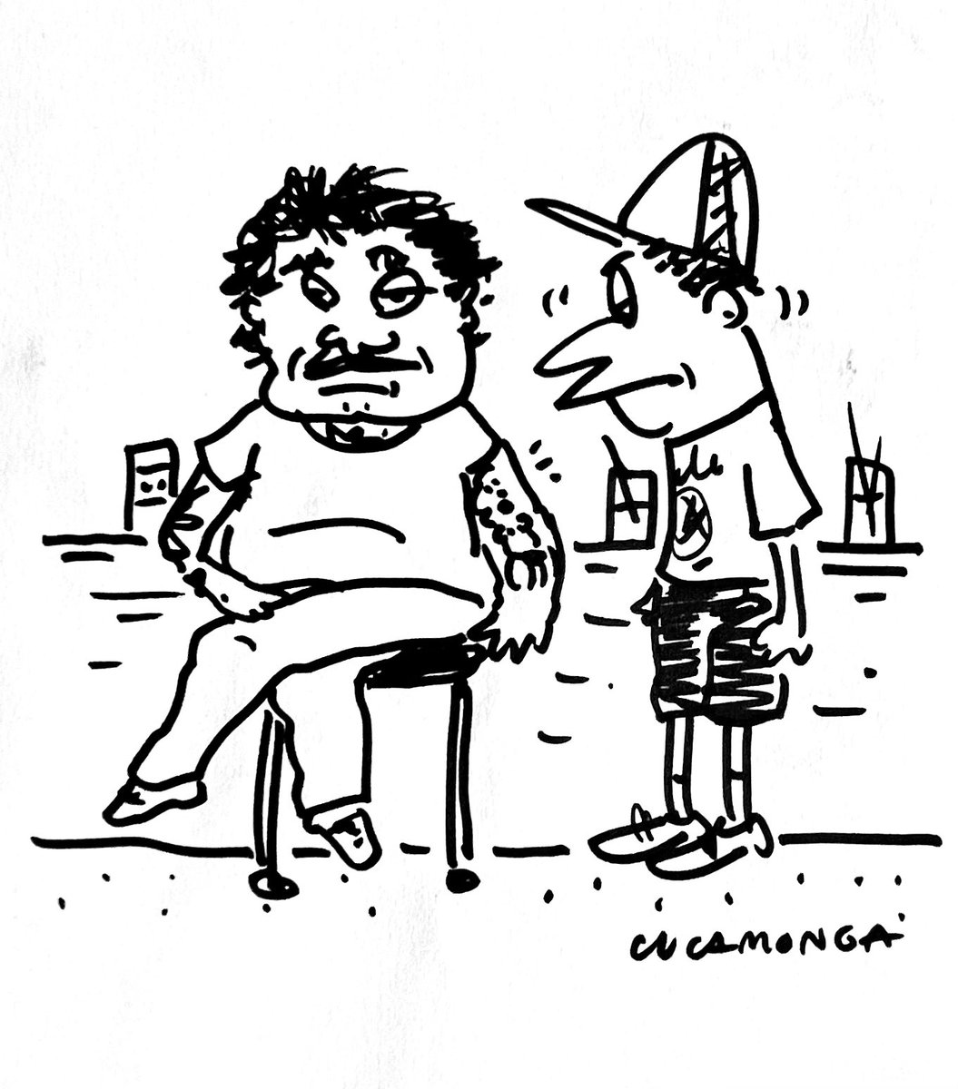 HumorCucamonga's tweet photo. Le repateaba que trajera un tatuaje de su madre desnuda, pero jamás se atrevería a decírselo. #Humor #HumorGráfico https://t.co/d3gysg7B8T