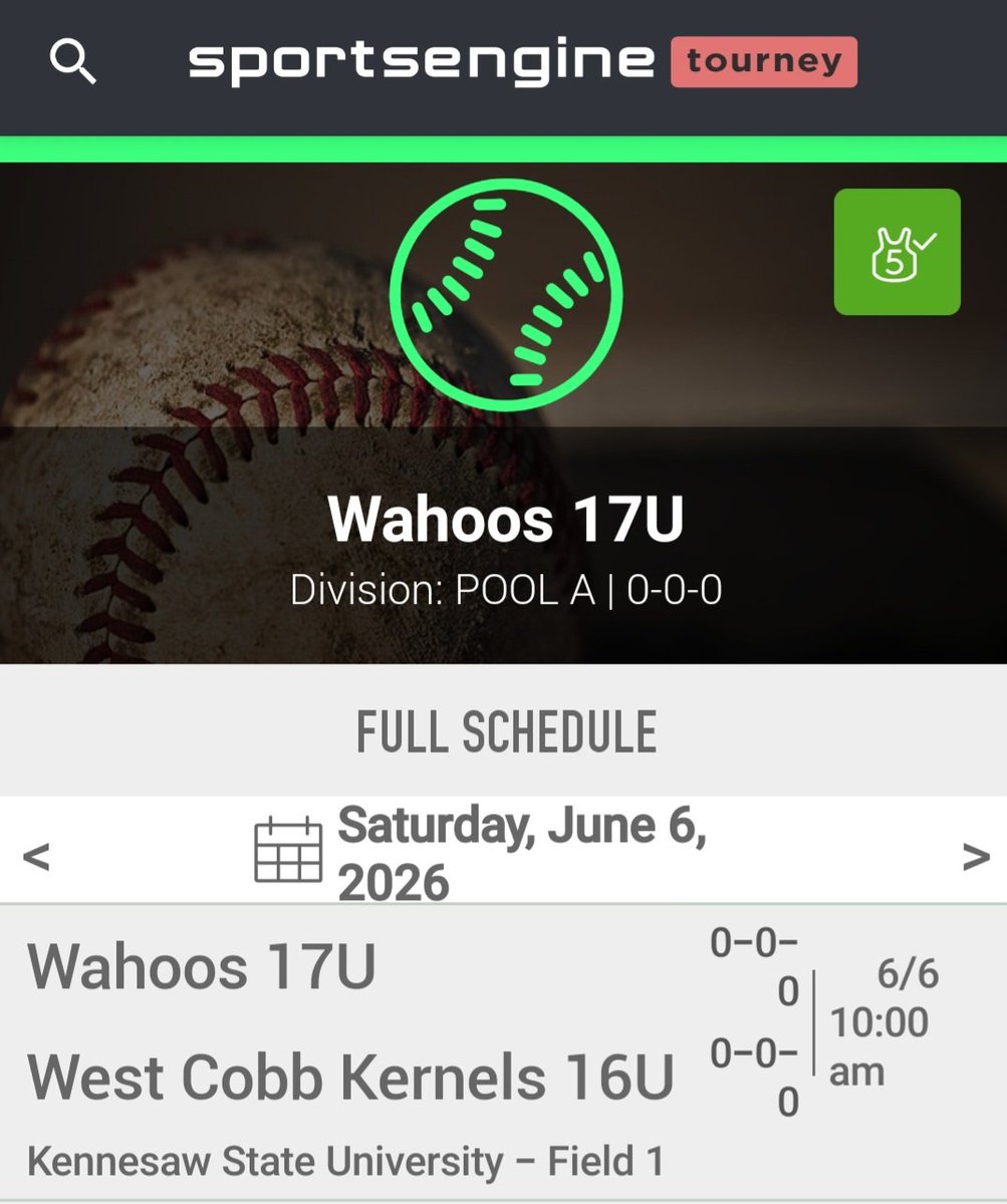 adrshaffer_11's tweet photo. Tournament Schedule this weekend @WahoosGA @USAPrime_SE all games played @KSUOwlsBaseball - Field 1  
I'm dual enrolled at KSU for my senior year, I'm excited to play here this weekend!
@YHCBaseball 
@CSUCougarsBSB 
@GHCBaseball
@AUG_Baseball https://t.co/NL3N1fCdmr