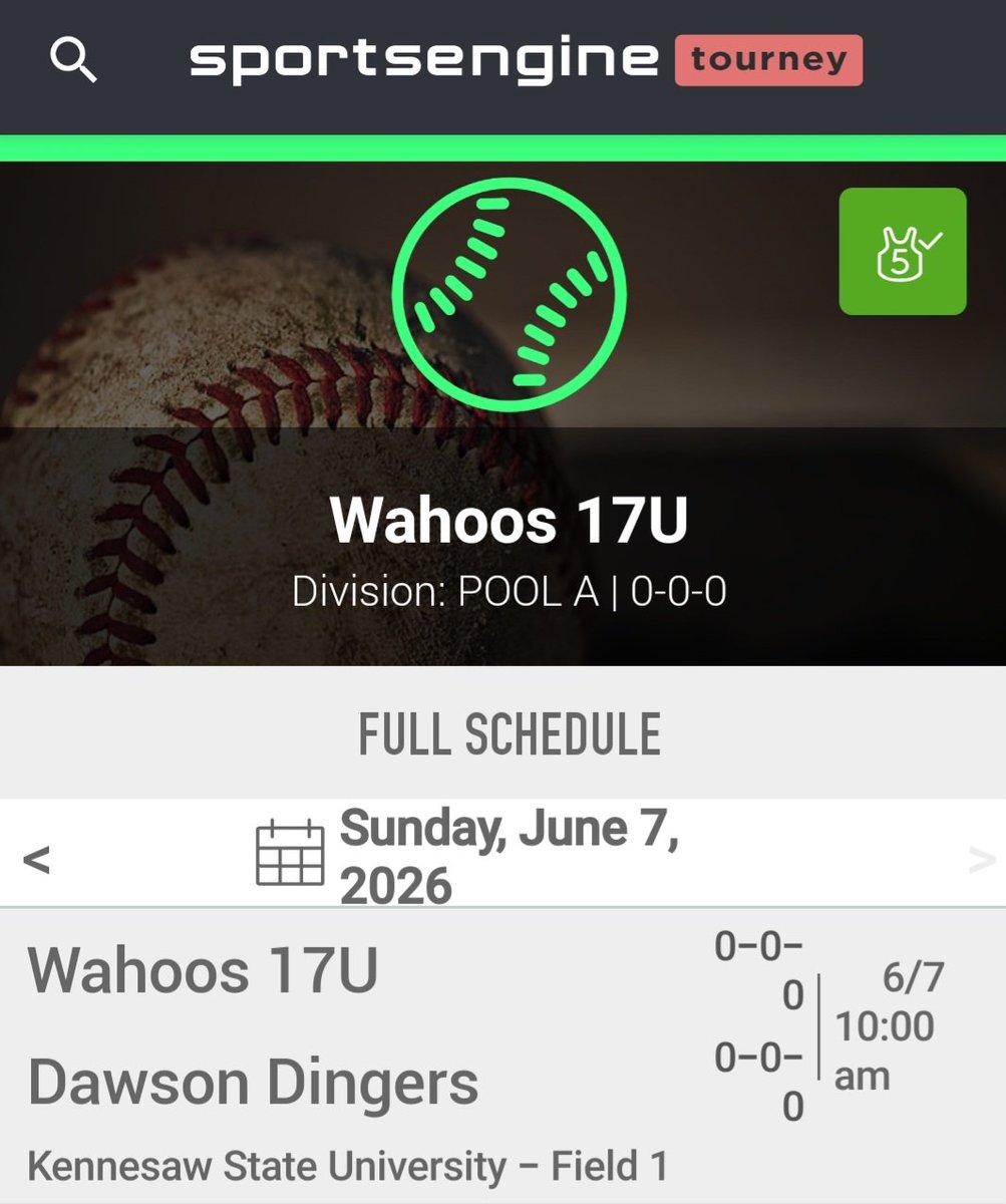 adrshaffer_11's tweet photo. Tournament Schedule this weekend @WahoosGA @USAPrime_SE all games played @KSUOwlsBaseball - Field 1  
I'm dual enrolled at KSU for my senior year, I'm excited to play here this weekend!
@YHCBaseball 
@CSUCougarsBSB 
@GHCBaseball
@AUG_Baseball https://t.co/NL3N1fCdmr