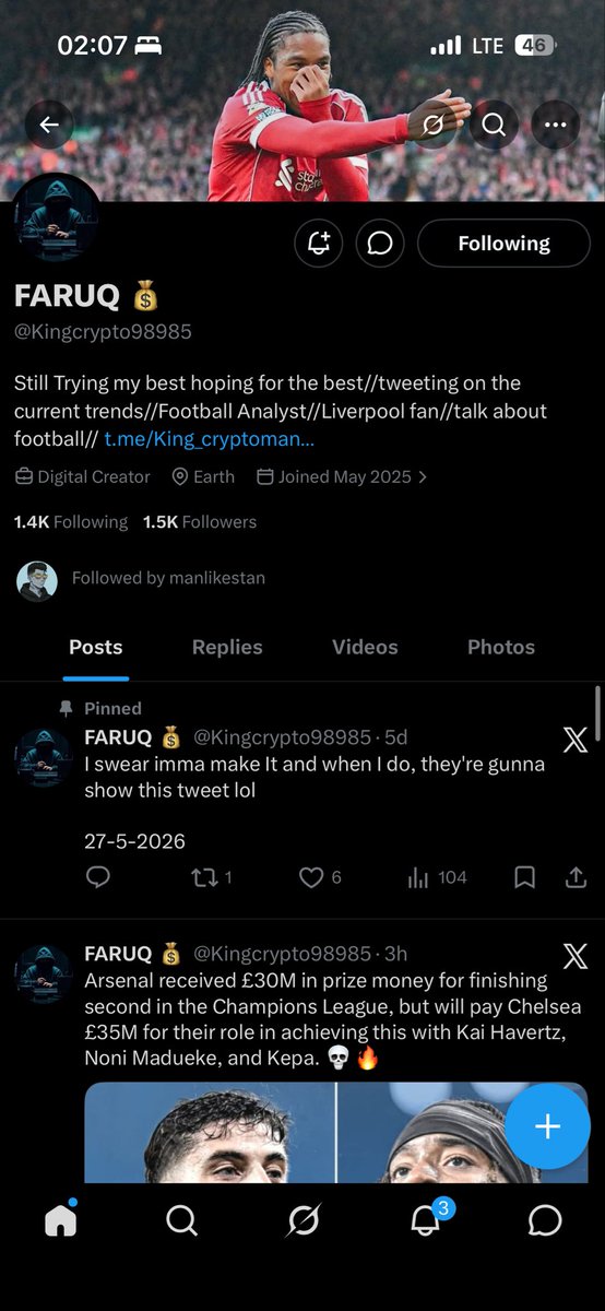 DeeJoeq's tweet photo. @Kingcrypto98985 @SazzyIgwe Boss I don follow up abeg https://t.co/5jjiH7miEa