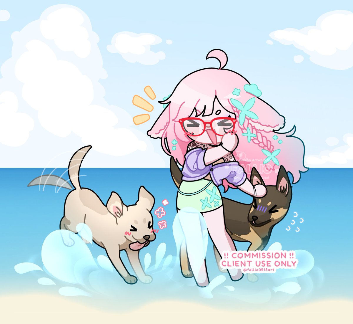 fallio0518art's tweet photo. I think this is got to be the cutest commission I've ever donee! 🍀✨ https://t.co/TQvKvGG99v