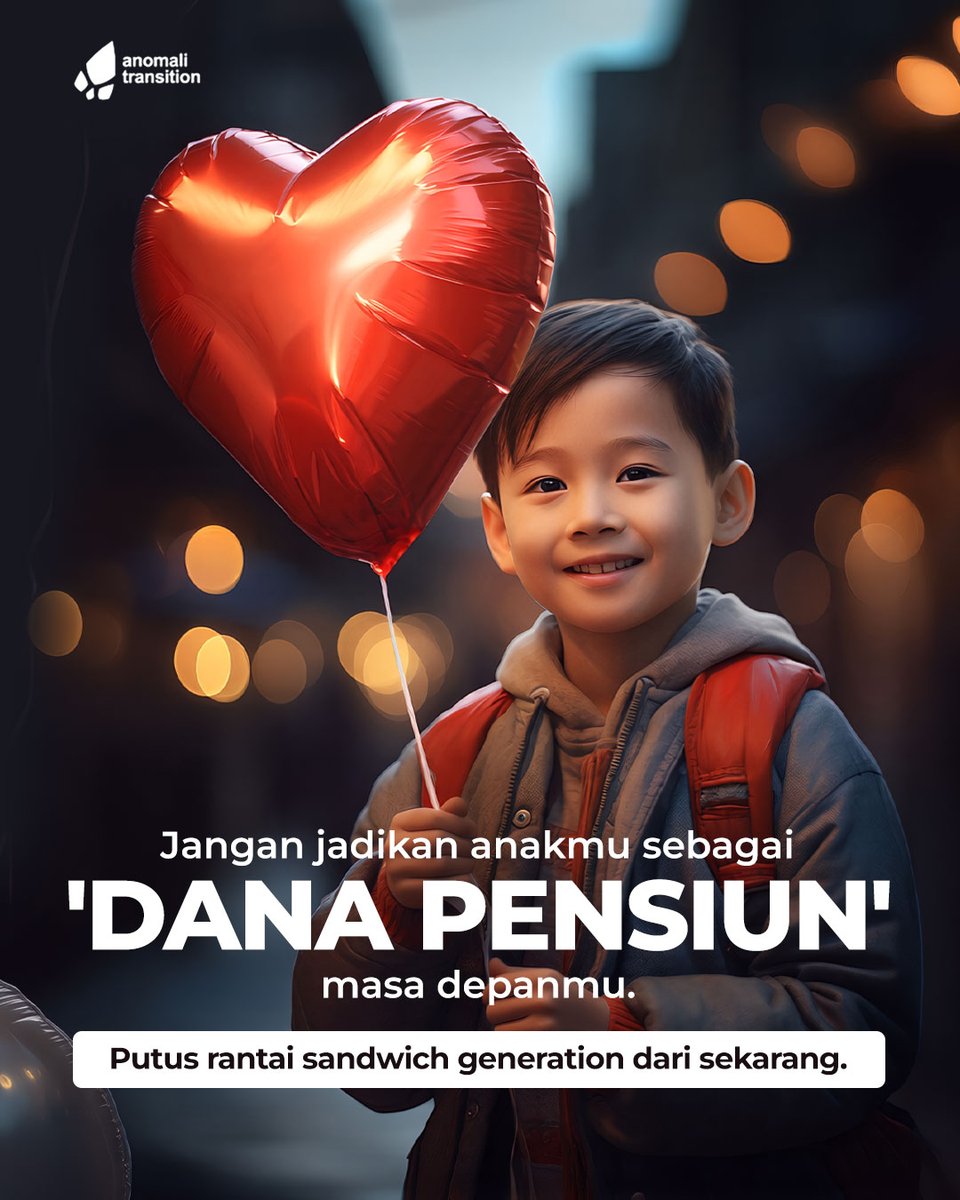 anomalitrans's tweet photo. Jangan sampai seluruh masa depan finansial bergantung ke anak.

Karena sandwich generation sering lahir bukan karena anak kurang berbakti…
tapi karena orang tua nggak sempat menyiapkan proteksi finansial.

Putus rantainya mulai dari sekarang.

#SandwichGeneration #DanaPensiun https://t.co/qTV6tAmcFg