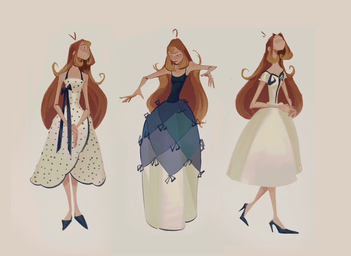 keylime_tArt's tweet photo. Bloom’s choices of vintage dresses ( balenciaga ) for her first alfea ball 

#winx #sketch https://t.co/pirC2vTZWr