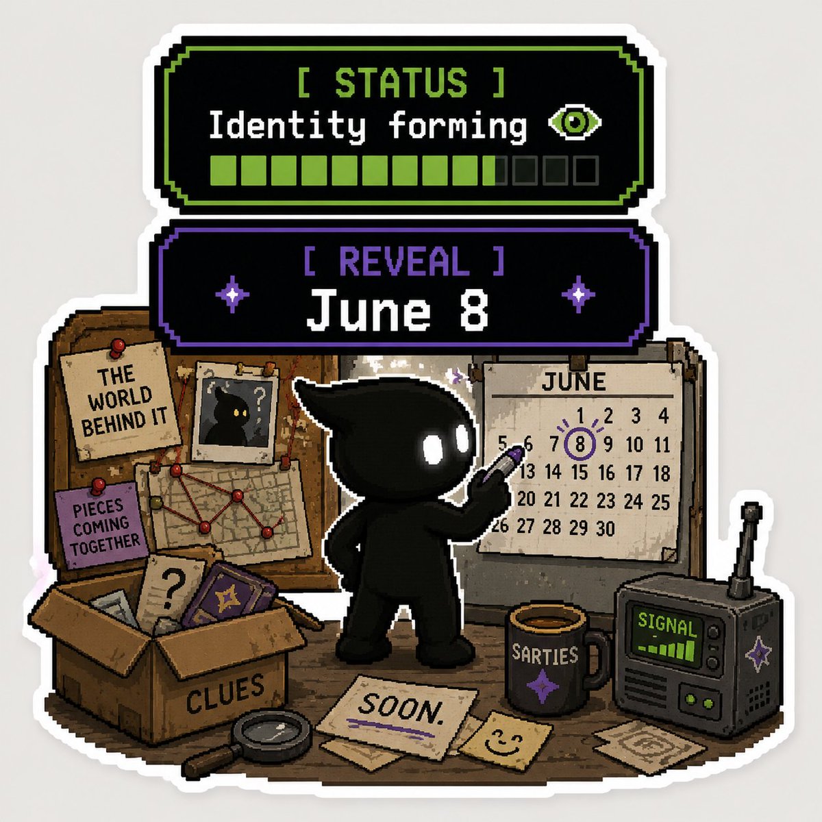 cr7sart's tweet photo. Now the world behind it is slowly starting to take shape.

[ STATUS ] Identity forming 👁️
[ REVEAL ] June 12 🔔🔊 https://t.co/xDI0GNylyG