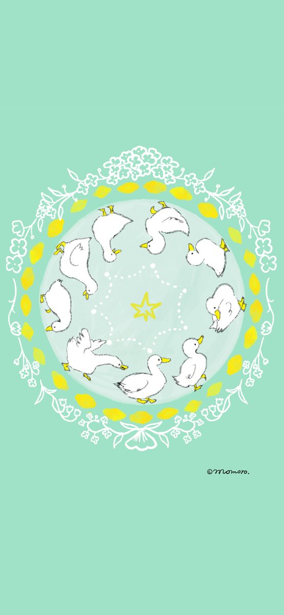 「6月の壁紙-1です!よかったらお使いください^^」|ももろ　4／20発売絵本「パンダのパクパクきせつのごはん」のイラスト