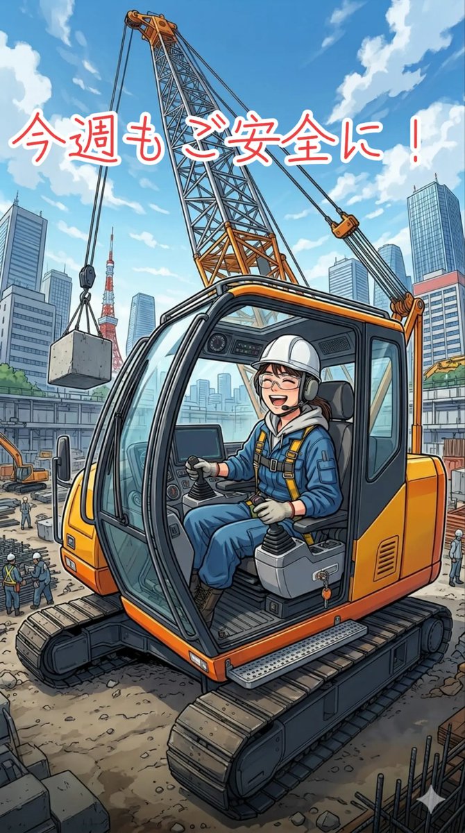 04ko01ya's tweet photo. 大きなクレーンに乗り、大きな建物をたてる！

最初は不安ですが、一月もすれば自家用車のように安心して乗れるようになりますよ！

冷房、暖房完備。広い運転席。子供に誇れる。かっこいい。

クレーンオペは素晴らしい仕事です。

連絡お待ちしております。#転職#建設#クレーン https://t.co/h2mvUqzWj2