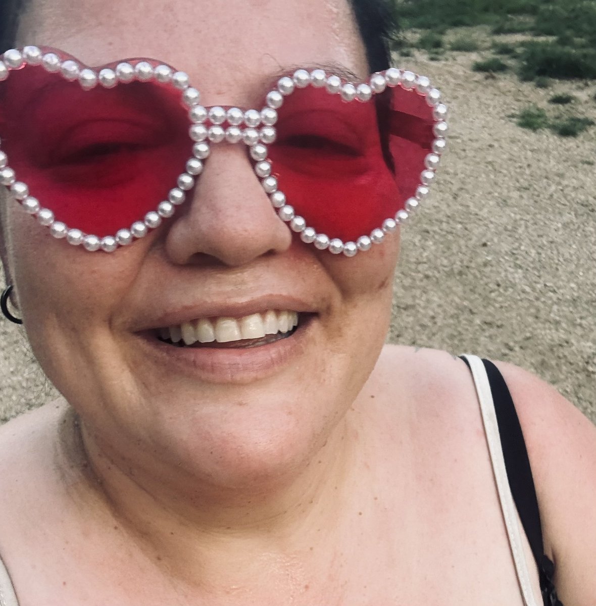 PeacheswuzHere's tweet photo. #gonejoggin #hotmess &amp; my fresh hair dye is leaking too lol 😝 

Oh well!!  Whomp whomp 🫵🤷🏻‍♀️🥰💜 https://t.co/h3UTJqcpv8