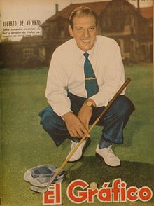 MuertosArg's tweet photo. 01/06/2017 murió Roberto De Vicenzo.
De los mas grandes deportistas de la historia de nuestro país. Un golfista genial con mas de 300 torneos ganados. Vivió 94 años y disfrutó el éxito y el reconocimiento de todos.
9 años sin este genio. https://t.co/0zdaEoLvYz