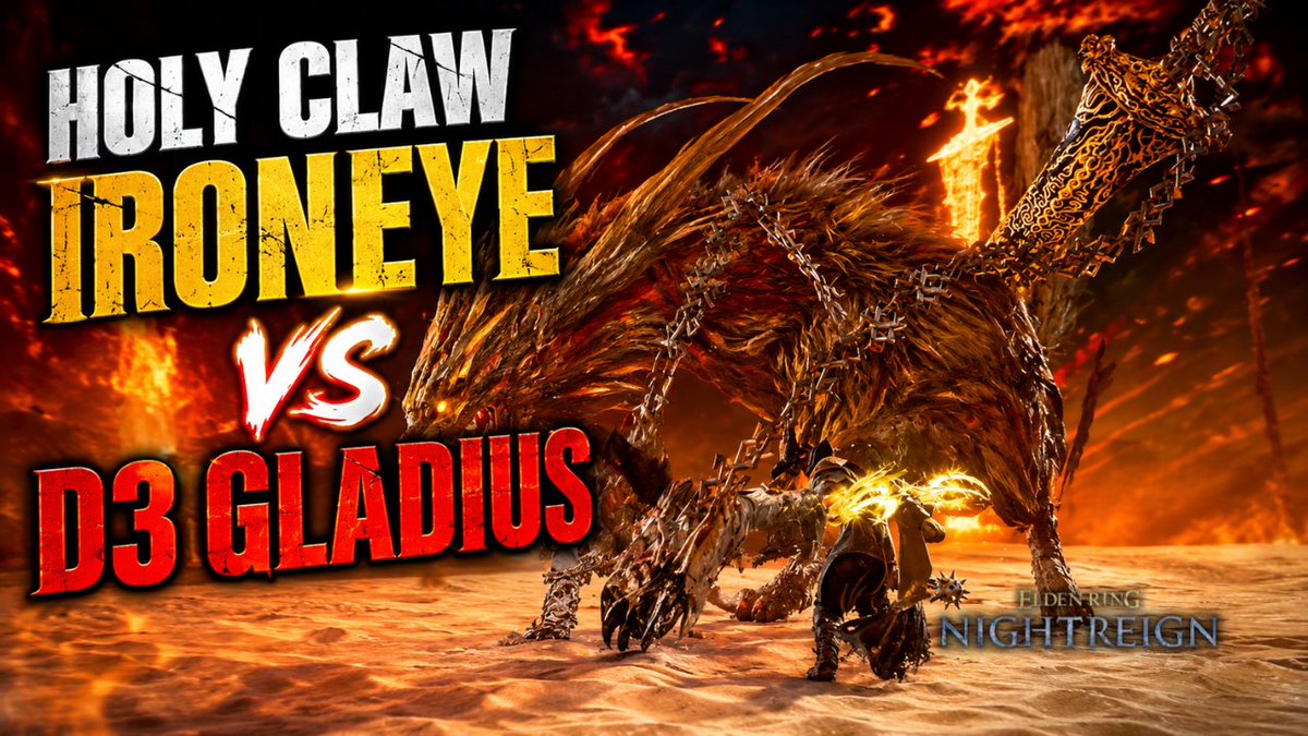 Audiente_'s tweet photo. HOLY CLAW IRONEYE vs D3 GLADIUS! https://t.co/K3qhbUEwwq via @YouTube 
___________________________
#eldenring #nightreign #eldenringnightreign #fromsoftware #gamingvideos #gaming #xbox #eldenringgameplay #fypシ゚viral https://t.co/Fb0NC066Pl