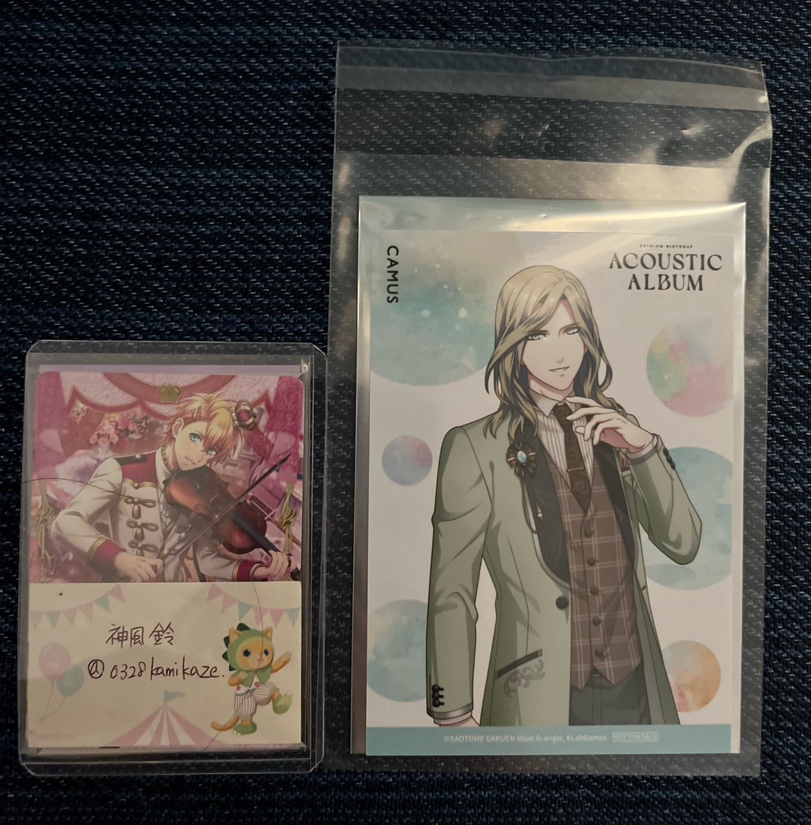 0328kamikaze's tweet photo. 交換 うたプリ Shining Birthday Acoustic Album CD 早期予約特典 C賞 ブロマイド

【譲】カミュ

【求】翔

6/13、14都内(新宿)ライビュ、6/20、21カルライ>郵送交換希望。
検索からでもお気軽にお声掛けください。 https://t.co/2M2Z0Woiuq