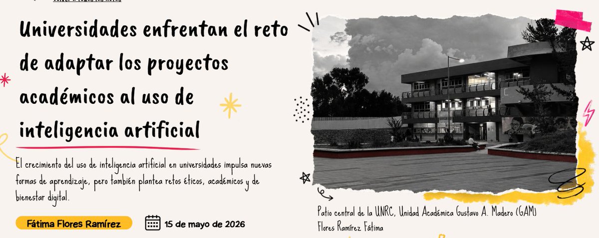 Otra_IdeA_'s tweet photo. 🧠🎓 La inteligencia artificial ya está transformando las aulas.

¿Qué retos enfrentan las universidades para adaptarse a esta nueva realidad?

📰 Descúbrelo en nuestra primera nota.
https://t.co/W1jfw24I2V

#OtraIdeA #IA #Educación #Universidades https://t.co/719gL14xbX